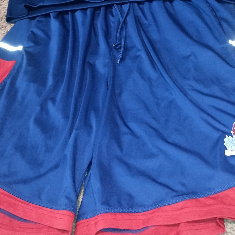 Adidas Climawarm Kansas University Jayhawks Warm Up Jacket Shorts Men's College - Picture 9 of 9